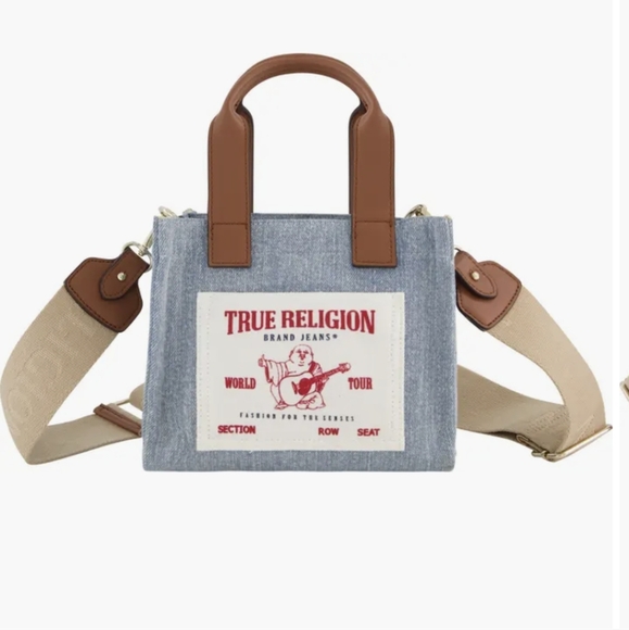 True Religion Canvas Mini Tote Bag - Picture 1 of 4